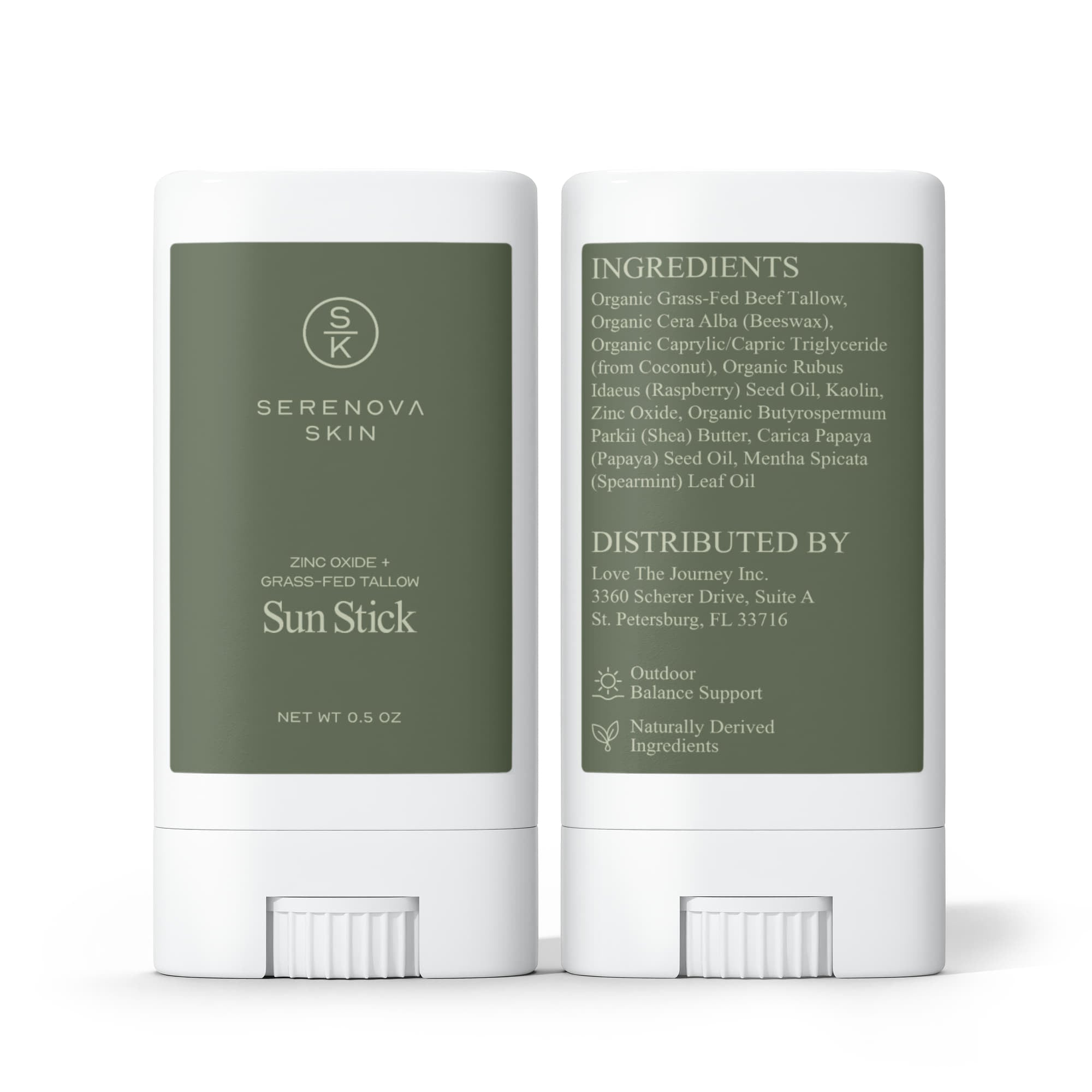 2 Pack Tallow Zinc Sun Stick